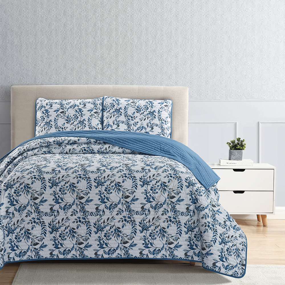 99,99% polyester trykt quilt seng dækning 3-dele sæt